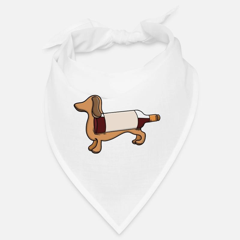 Entzückender Dackel Wein Bandana