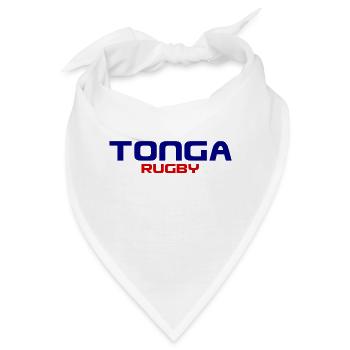 Tonga Rugby Logo - Pacific - Polynesien - Südsee - Bandana - Weiß - Vorne