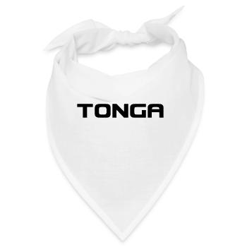 Tonga Logo - Pacific - Polynesien - Südsee - Bandana - Weiß - Vorne