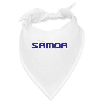 Samoa Logo - Polynesien - Südsee - Bandana - Weiß - Vorne
