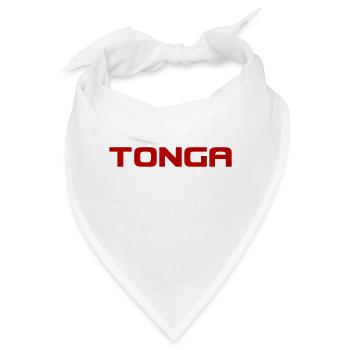 Tonga Logo - Pacific - Polynesien - Südsee - Bandana - Weiß - Vorne