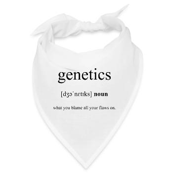 Genetics Definition Dictionary - Bandana - Weiß - Vorne