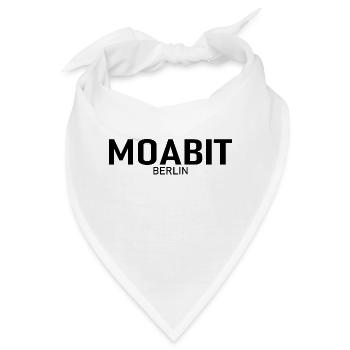 Moabit - Berlin - Bezirk - Deutschland - Bandana - Weiß - Vorne
