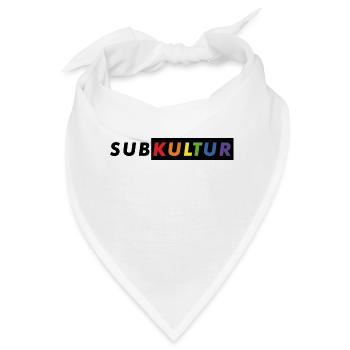 Subkultur Logo CSD#2 - Bandana - Weiß - Vorne