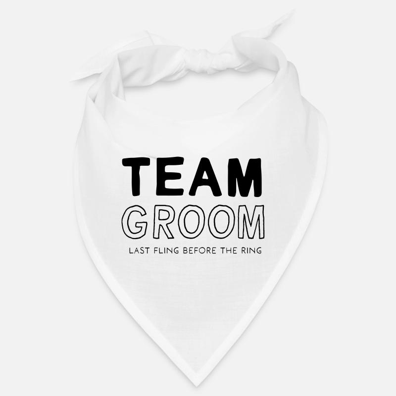 Team Groom - Bandana - Weiß