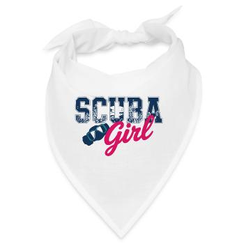 Scuba Girl Tauch-Design - Bandana - Weiß - Vorne