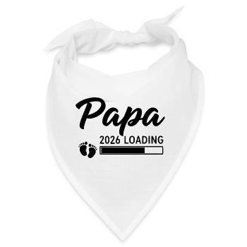 Papa 2026 Loading - Bandana - Weiß - Vorne