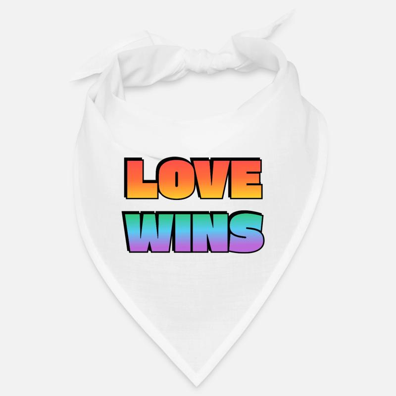 Love Wins Gradient Fetter Text Bandana