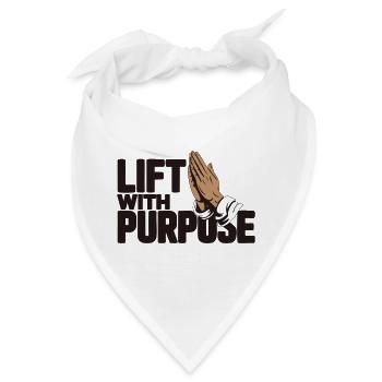Lift mit Sinn - Bandana - Weiß - Vorne