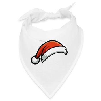 Festlicher Weihnachtshut Cartoon - Bandana - Weiß - Vorne