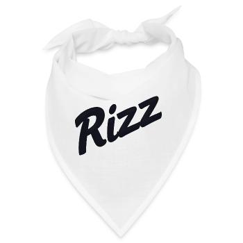 Rizz Neon-Skript - Bandana - Weiß - Vorne