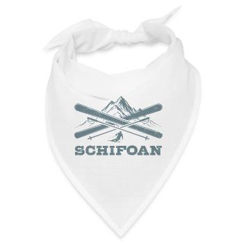 Schifoan | Après Ski, Wintersport, Skiurlaub - Bandana - Weiß - Vorne