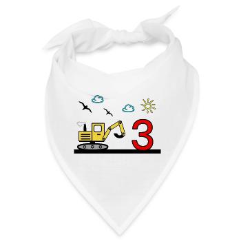 Bagger - Bandana - Weiß - Vorne