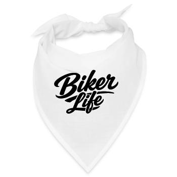 biker life - Bandana - Weiß - Vorne
