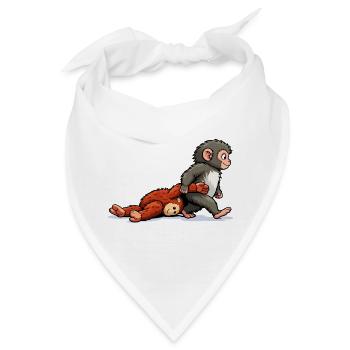 We love you Punch - Bandana - Weiß - Vorne