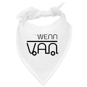 Wenn dann Van! Vanlife - Bandana - Weiß - Vorne