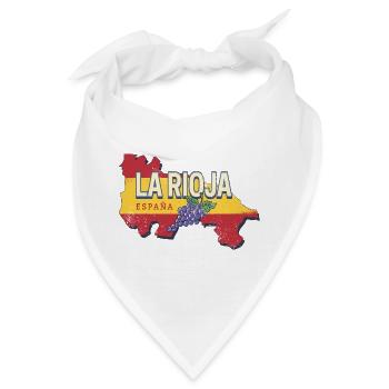 La Rioja Spanien Retro Region Reben Vintage Wein - Bandana - Weiß - Vorne