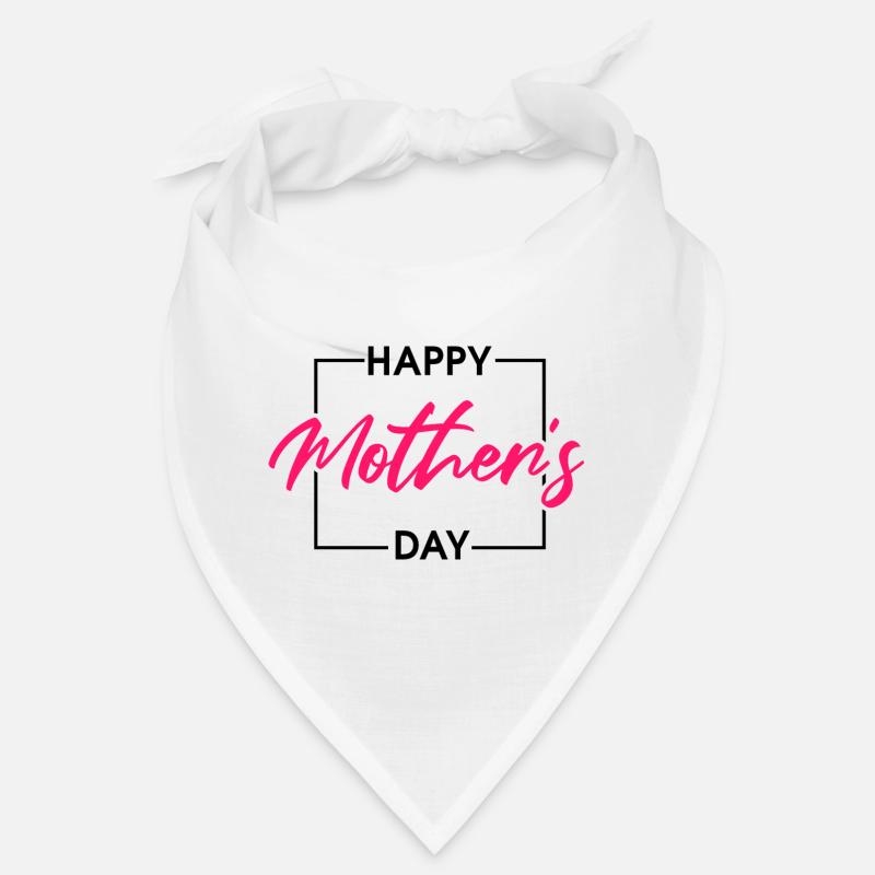 Happy Mothers Day Elegant Pink Script Design Bandana