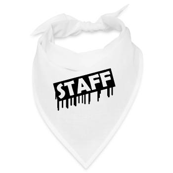 staff - Bandana - Weiß - Vorne