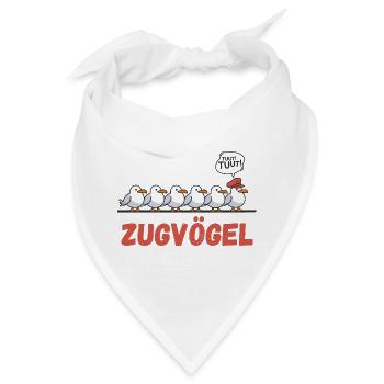  Zugvögel Tuut Tuut Lustige Möwen Für Bahnfan - Bandana - Weiß - Vorne