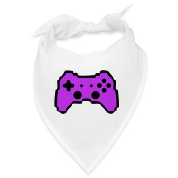 Retro Gamepad Controller Gamer - Bandana - Weiß - Vorne