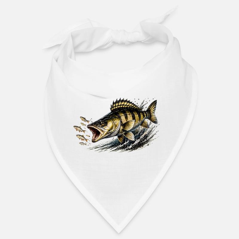 Zander Strike-Modus – Fressfischfang-Design Bandana
