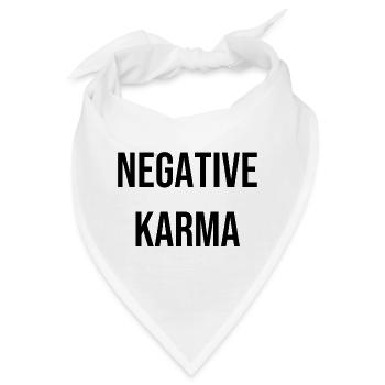 Negative Karma - Bandana - Weiß - Vorne