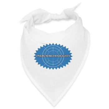 Hundertachtzig Zielscheibe Retro - Bandana - Weiß - Vorne
