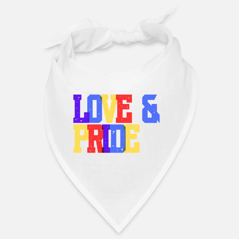 Liebe und Pride Regenbogen Bandana