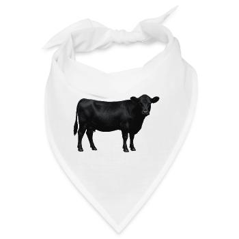 Black Angus – Stolz der Weide - Bandana - Weiß - Vorne