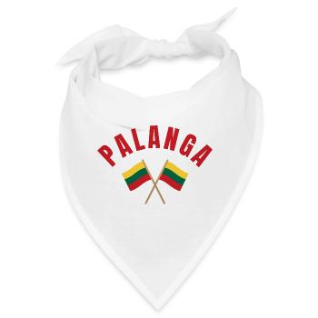 Palanga kreuzte litauische Flaggen - Bandana - Weiß - Vorne