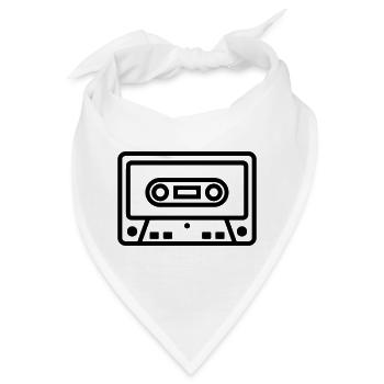 Kassette - Bandana - Weiß - Vorne