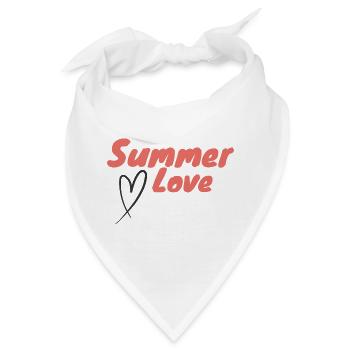 Sommerliebe Drehbuch Herz Positive Sommerenergie - Bandana - Weiß - Vorne