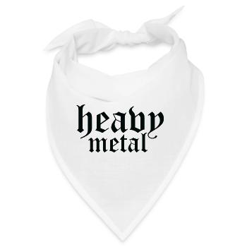 Heavy Metal Gothic Skript - Bandana - Weiß - Vorne