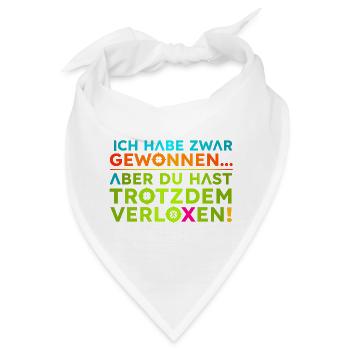 Gewonnen-Verloren  - Bandana - Weiß - Vorne