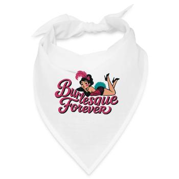 Burlesque Forever: Vintage Pin-Up Schönheit - Bandana - Weiß - Vorne