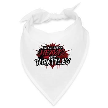 Ich breche nur Drosselregler - Bandana - Weiß - Vorne