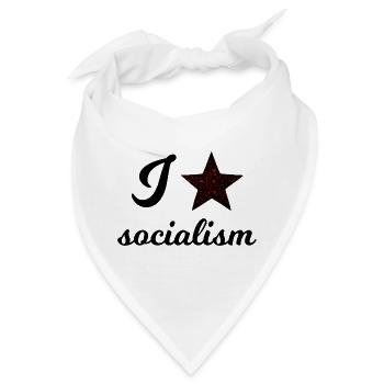 Der Sozialismus - Bandana - Weiß - Vorne