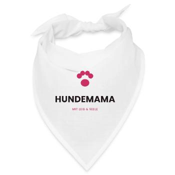 Hundemama mit Leib & Seele - Bandana - Weiß - Vorne