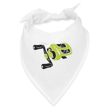 Baitcaster Angelrolle Icon - Bandana - Weiß - Vorne