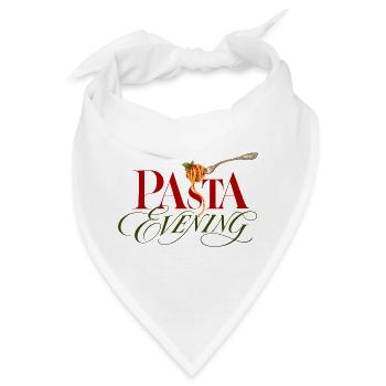 Pasta Evening Pasta Abend - Bandana - Weiß - Vorne