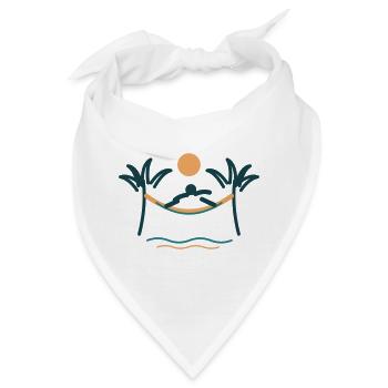 Palmenstrand Hängemattenzauber - Bandana - Weiß - Vorne