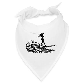 Surfer Girl - Bandana - Weiß - Vorne
