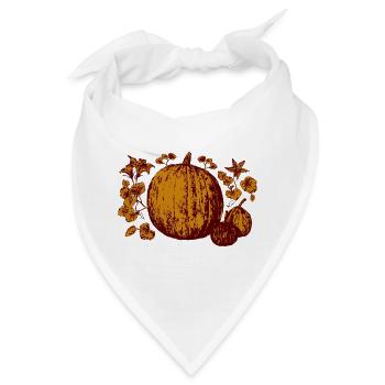 kürbisse - Bandana - Weiß - Vorne