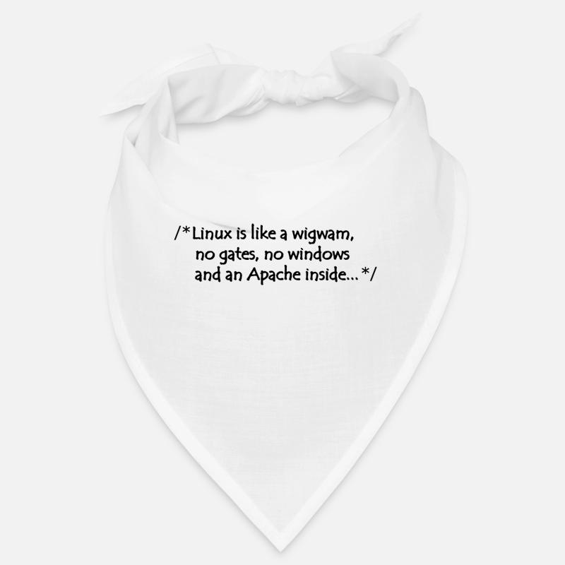 Linux est comme un tipi - Bandana - blanc