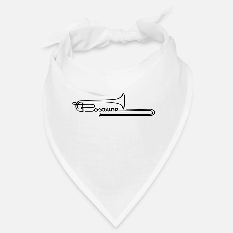 Posaune 2 - Bandana - Weiß