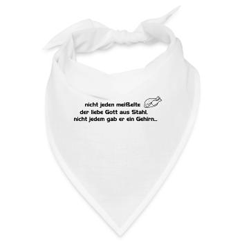 gehirn - Bandana - Weiß - Vorne