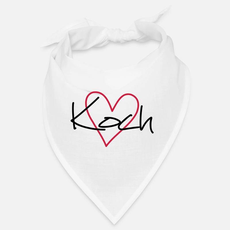 Koch Herz Hobbykoch Küche Geschenkidee Bandana