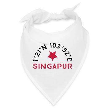Singapur - Bandana - Weiß - Vorne