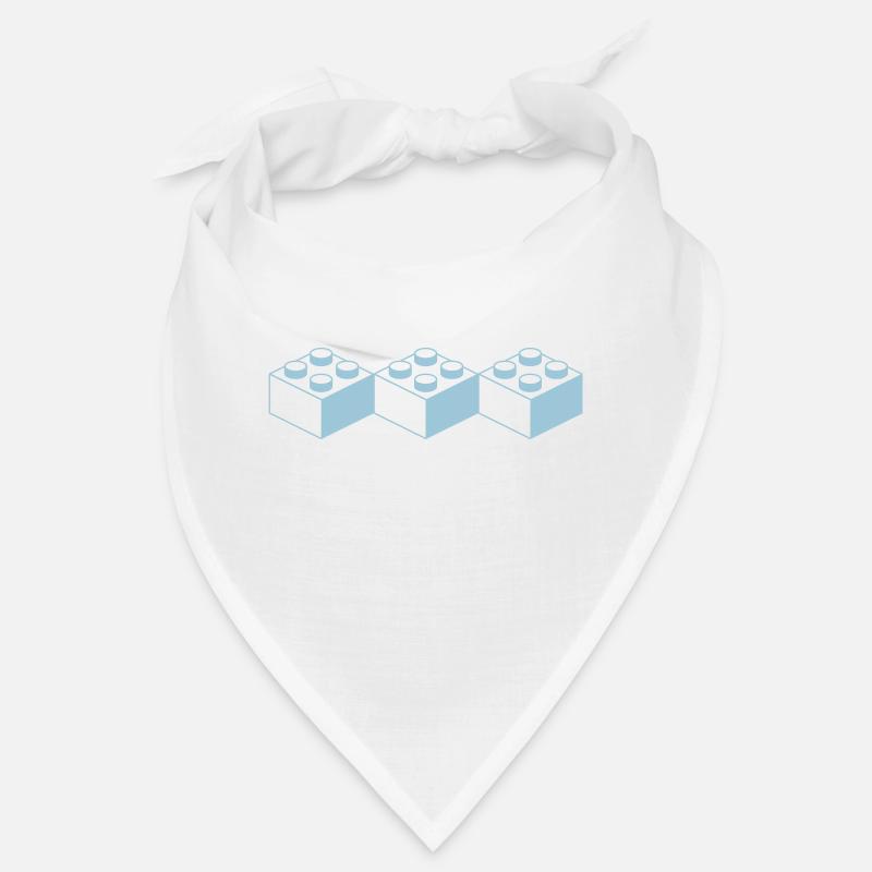 Trois pièces de jeu que les diamants à motifs - Bandana - blanc